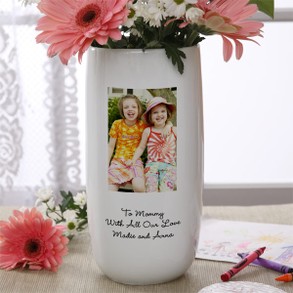Photo Sentiments Personalized Vase