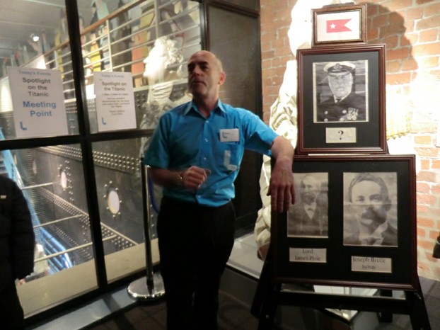 Image: Curator Dave during the Spotlight on Titanic talk