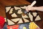 Cutting out tortilla chips