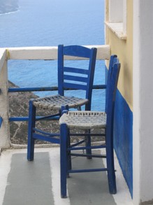 Blue color everywhere...Olympos, Greece
