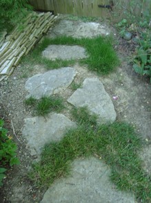 yard stone path