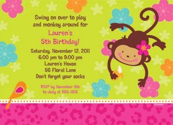 Monkey Love Invitation