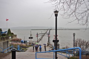 View from the top of the "Mile Long Pier"