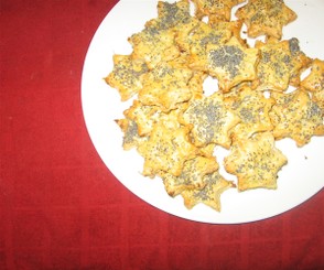a plateful of onion biscuits