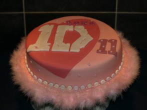 Pink 1D Birthday Cake