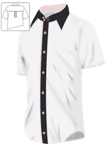 White Black and Pink Shirt
