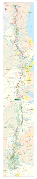 Map of the Appalachian Trail
