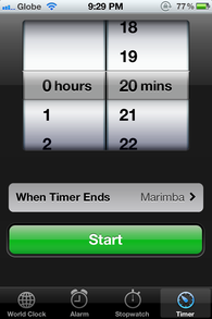 iPhone Timer