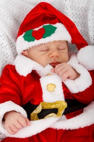 Adorable Baby Celebration Child Christmas Santa