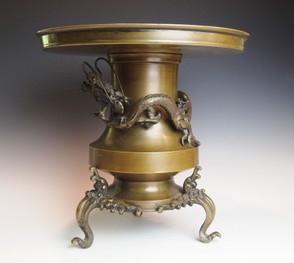 Japanese Meiji Vase with Dragon