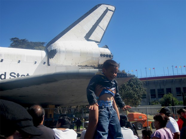 Junior astronaut: "Wheeeeeee I can fly!"