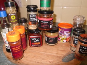 These are just a few of the items from my pantry, essential ingredients for awesome vegetarian meals.