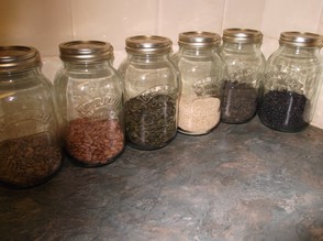 I always have a supply of dried beans, grains and legumes available.
