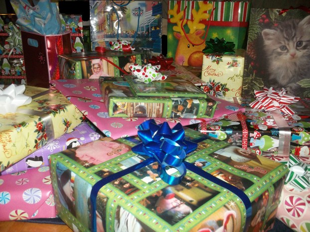 Wrapped Christmas Gifts
