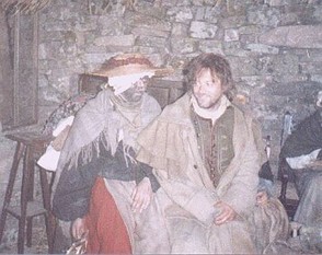 Actor Keith Allen with the Bard of Ely