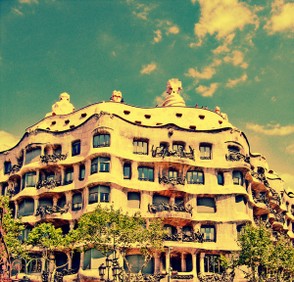 Casa Mila, designed by Antonio Gaudi