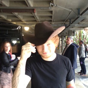 Ed Sheeran in Cowboy Hat
