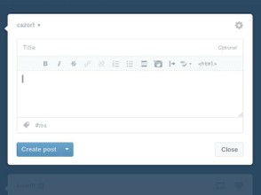 Tumblr's Post Authoring Form