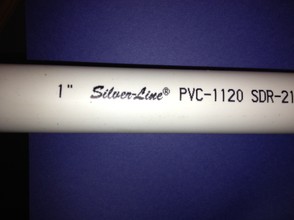 1-inch PVC water pipe