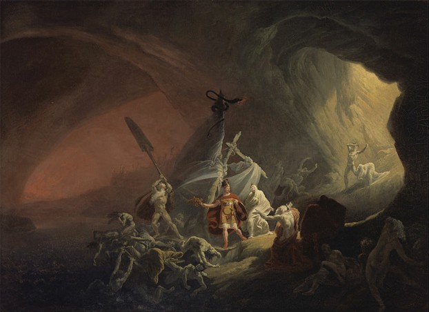 Aeneas and the Sibyl  in the Underworld