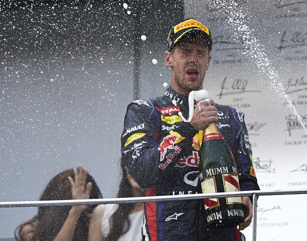 Looking guilty: Did Sebastian Vettel deserve the champagne in Malaysia?