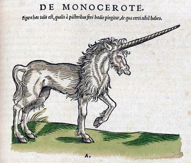 "De Monocerote" or unicorn, 1551