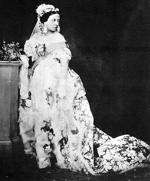 Queen Victoria in Her Wedding Dress