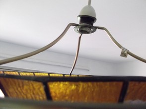 Slot uplighter ring onto light bulb holder