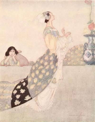 The Nightingale and the Rose by Charles Robinson