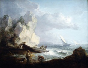 Seashore with Fishermen by Thomas Gainsborough