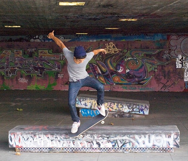 Skater in South Bank, London
