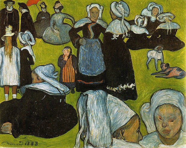 Breton Women at a Pardon by Emile Bernard