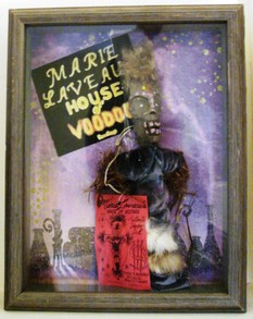 Vintage Voodoo Doll with head made from the mud of a crawfish hole
