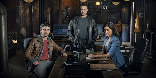 Andrew Lee-Potts, Warren Brown and Shelley Conn in By Any Means