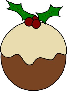 Traditional shaped Christmas Pudding