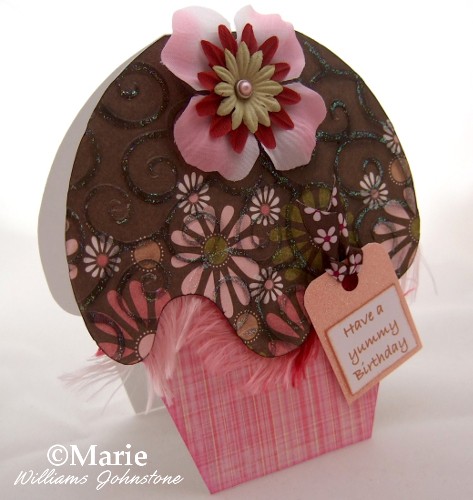 Handmade Cupcake Card and Free Template