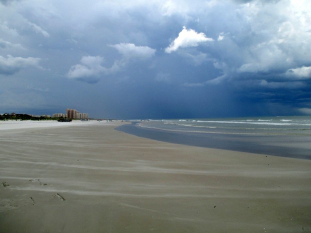 Low Tide at New Smyrna Beach, Florida - East (Atlantic) Coast