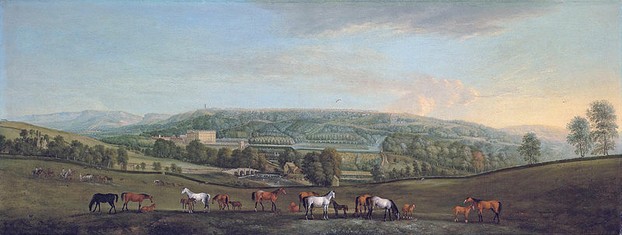 Panoramic View of Chatsworth House