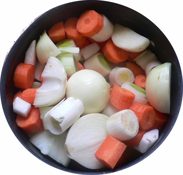 carrots, garlic, leeks, onions, turnips