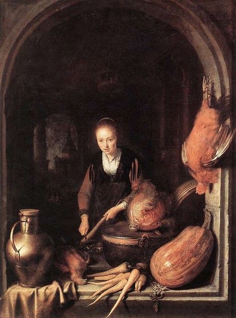oil on panel by Gerrit Dou (7 April 1613 – 9 February 1675) ~ Staatliches Museum Schwerin, northern Germany