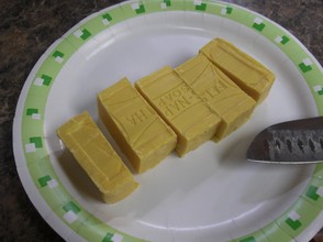 Cut Each Bar Into 5 Pieces and Place on a Microwave Safe Plate