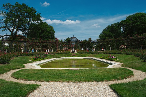 view of reflecting pool and Dome from Norman pavilion