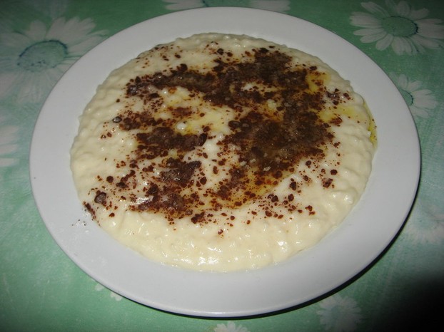 Ovesná kaše s kakaem = oatmeal with cocoa