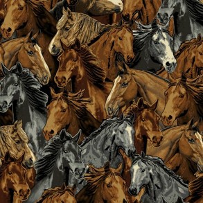 closeup of Horses pattern