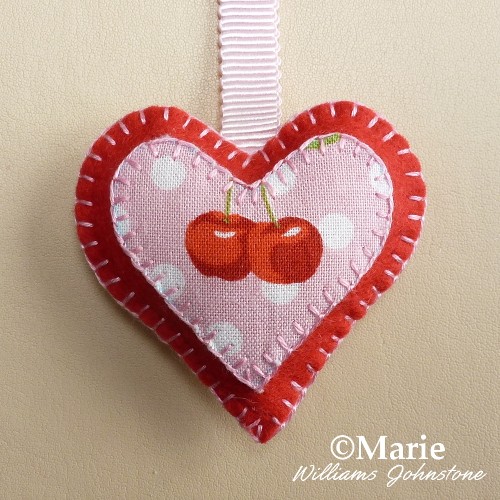 Plush Felt Heart Ornament