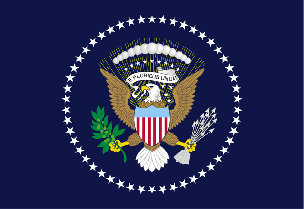 U.S. Presidential flag, 1960-present: defined in Executive Order 10860