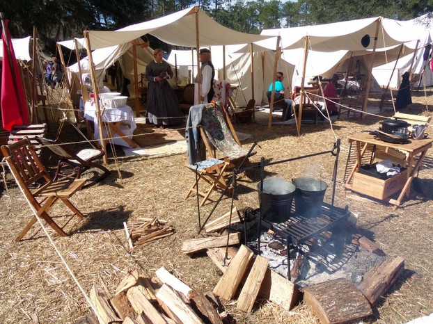 Civil War Campfire at Olustee Battlefield