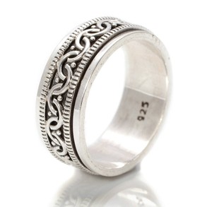 Celtic Sterling Silver Spinning Ring