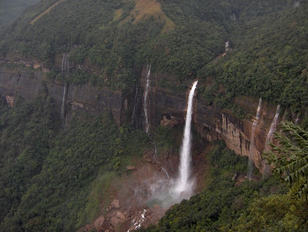 Nohkalikai Falls, East Khasi Hills District, Meghalaya state, northeastern India