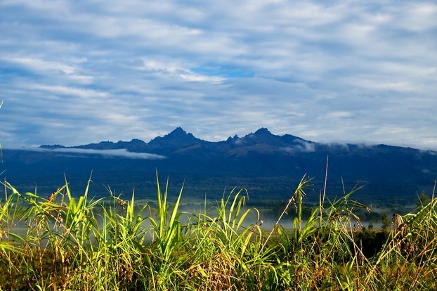 view of Mount Giluwe from Ialibu, Ialibu-Pangia District, Southern Highlands